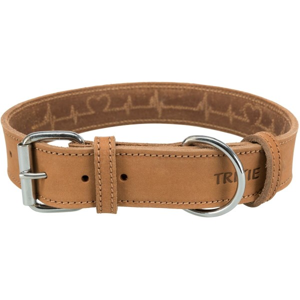 Koiran kaulapanta Trixie Heartbeat Ruskea L/XL 55-65 cm