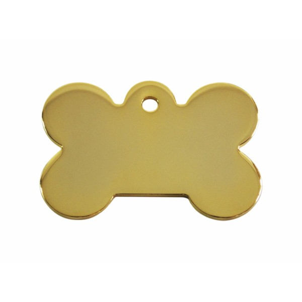 Identification plate for collar Imarc Bone Yellow Golden