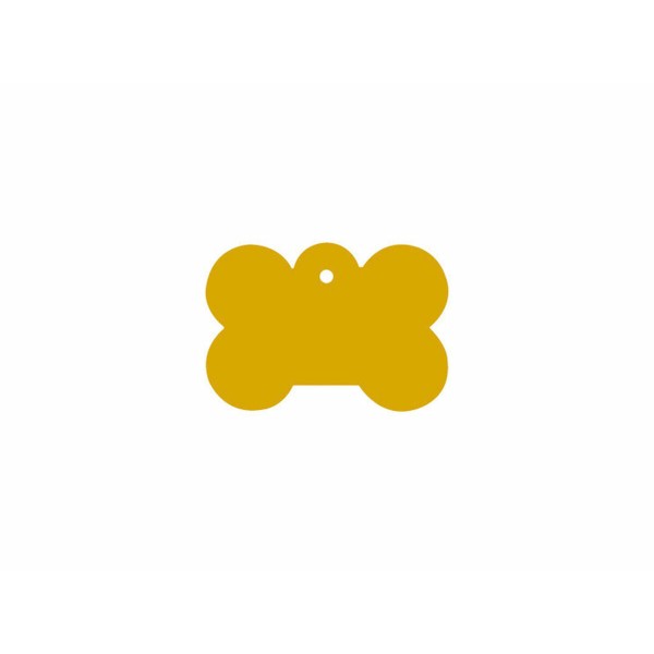 Identification plate Imarc Bone Yellow Golden