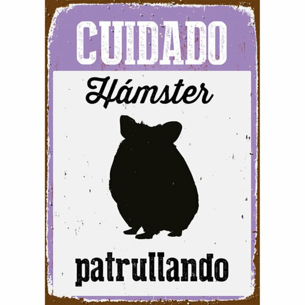 Доска Magnet & Steel Cuidado Hámster Patrullando 14,8 x 21 cm
