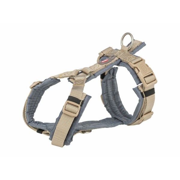 Dog Harness Trixie Premium Trekking Graphite Sand S