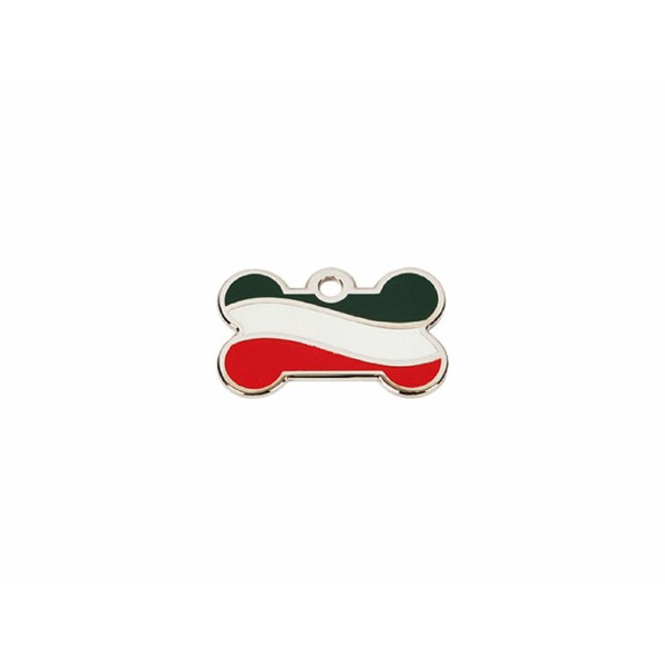 Identification plate for collar Imarc Citizen Italia Multicolour Bone Aluminium