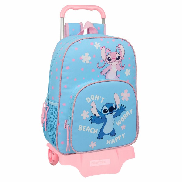 Школьный рюкзак Lilo & Stitch Happy Небесный синий 33 x 42 x 14 cm