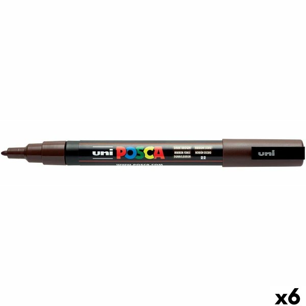 Marker POSCA PC-3M Dark brown (6 Units)