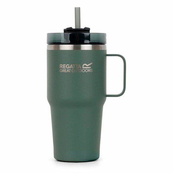 Стакан с Соломинкой Regatta Thermo Insulated Mug 600 ml Зеленый Нержавеющая сталь