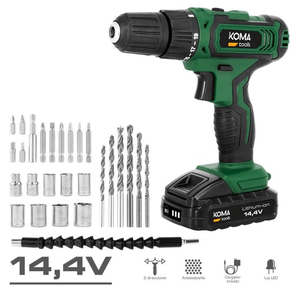 Gręžimo ir priedų rinkinys Koma Tools 22 Nm