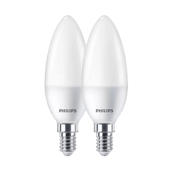 Lemputė (žvakė) Philips E 7 W E14 806 lm Ø 3,8 x 11,4 cm 2 vnt. (4000 K)