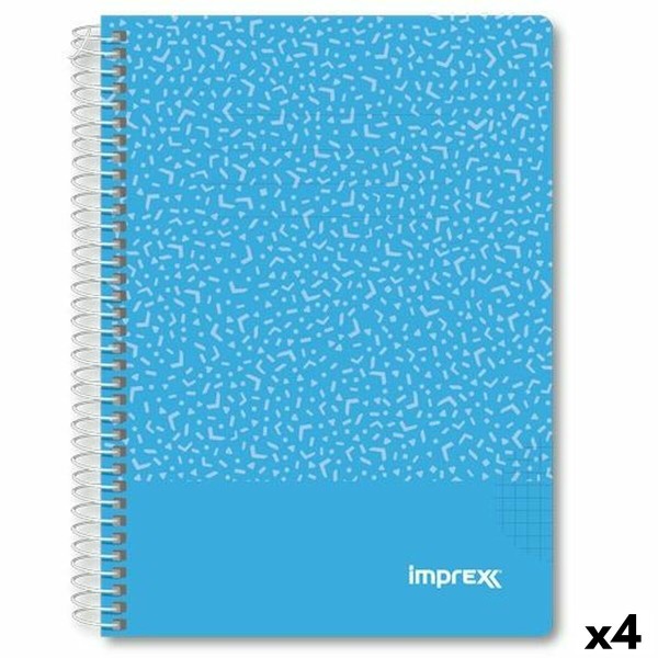 Piezīmju klade Imprex Zils A5 80 Loksnes (4 gb.)