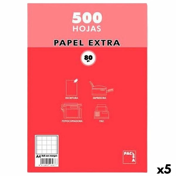 Paber Pacsa EXTRA Valge A4 500 Lehed (5 Ühikut)