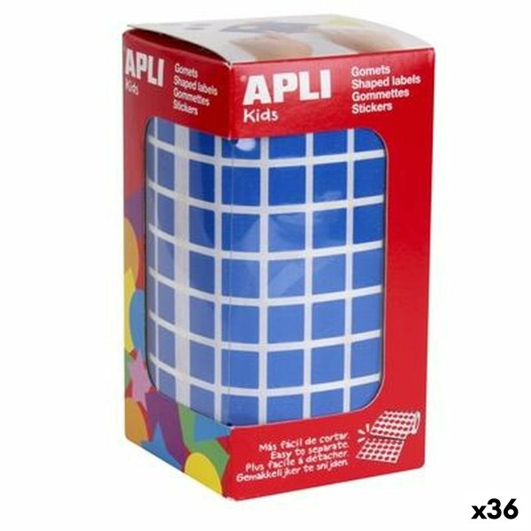 Stickers Apli Gomets Blue Squared (36 Units)