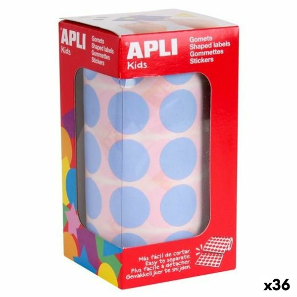 Stickers Apli Gomets Light Blue Circular (36 Units)