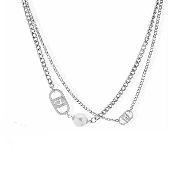 Ladies' Necklace LIU JO LJ2803 Silver