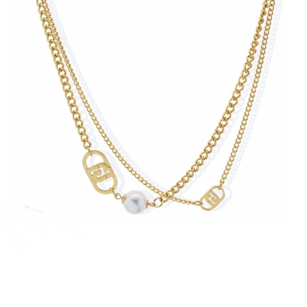 Ladies' Necklace LIU JO LJ2802 Golden