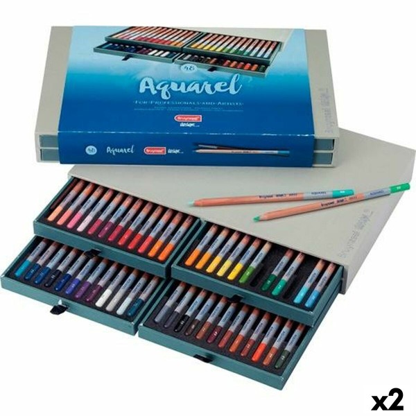 Akvareļu krāsainie zīmuļi Talens AqUAREL DESIGN Daudzkrāsains 48 Daudzums (2 gb.)