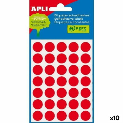 Adhesive labels Apli Red...