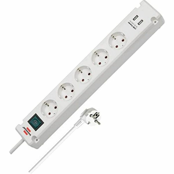 Power Socket - 5 sockets with Switch Brennenstuhl Bremounta 3600 W USB x 2 (3 m)
