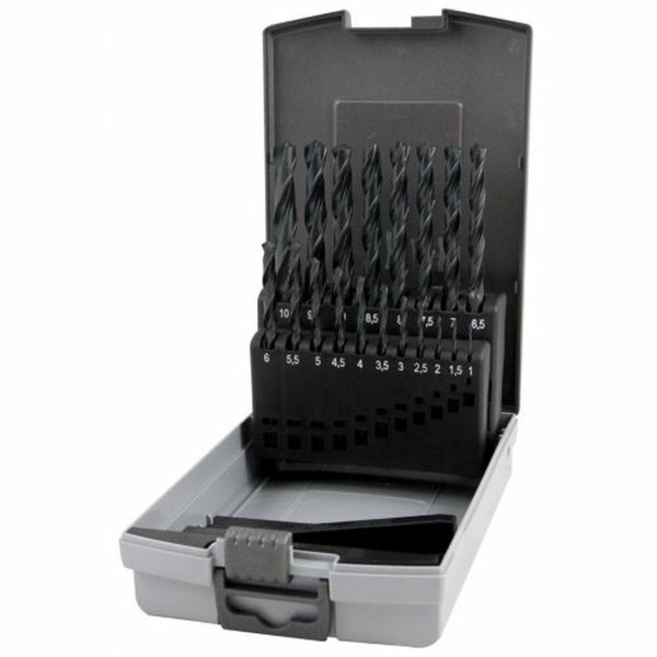 Spool set RUKO Box with cover DIN 338 Spiral 19 Pieces