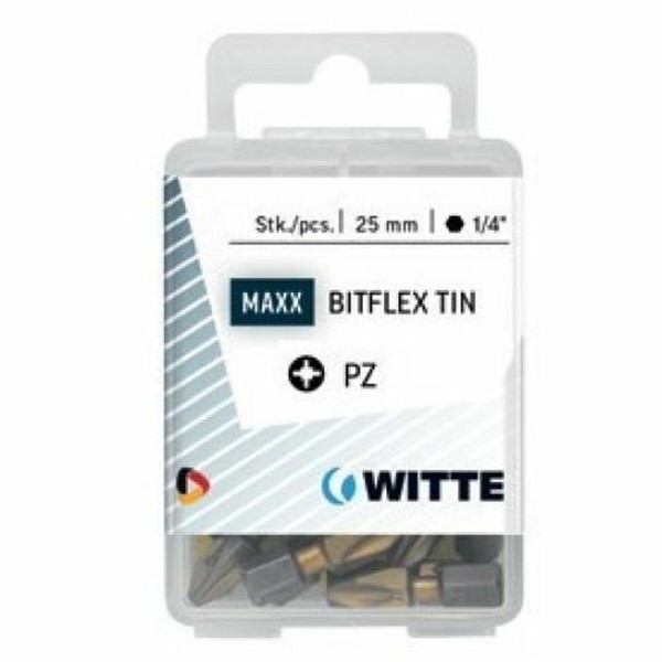 Bitų rinkinys WITTE PZ 2 BITFLEX TIN Pozidriv PZ2 5 vnt.