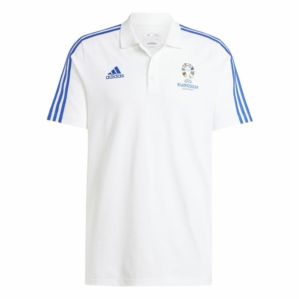 Polo lühikeste varrukatega, meeste Adidas Emblem Euro 2024 (S)