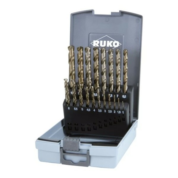 Spoles komplekts RUKO Ātrdarbīgs tērauds (HSS) 9 mm 10 mm 6 mm 3 mm 7 mm 5 mm 4 mm 2 mm 8 mm 1,5 mm 2,5 mm 3,5 mm 4,5 mm 5,5 mm