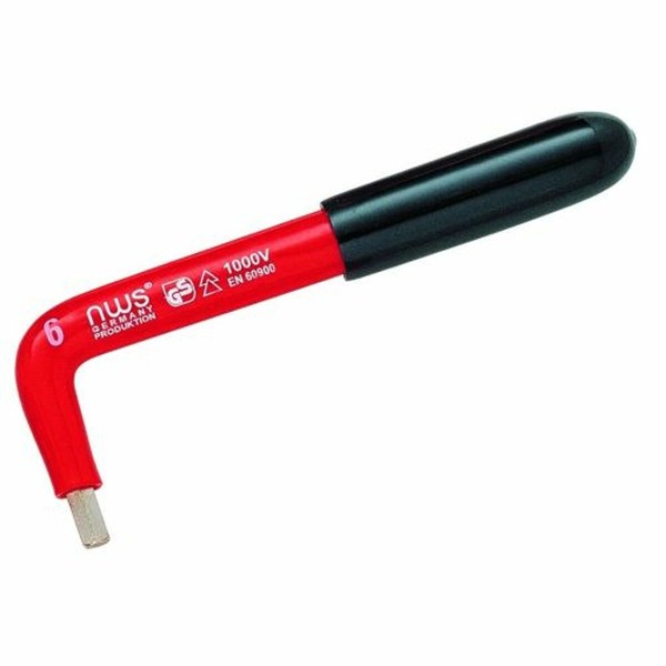 Koukistettu kuusiokoloavain NWS 6 mm