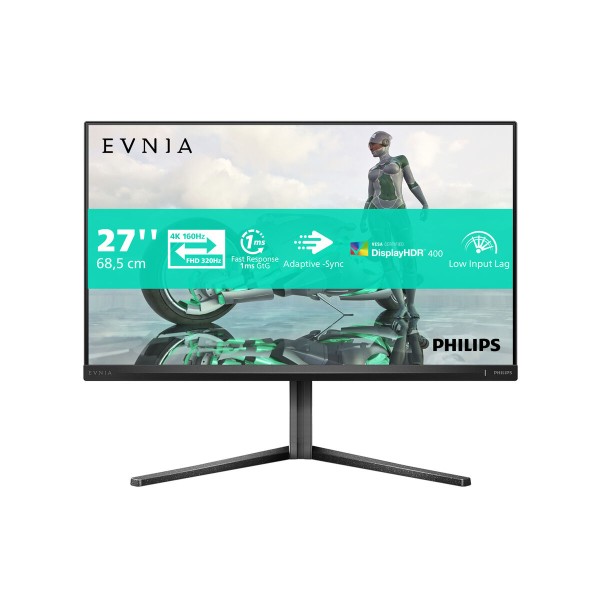 Mänguekraan Philips 27 IPS 3440X2160 4K 16:9 160HZ MNTR 4K Ultra HD 27"