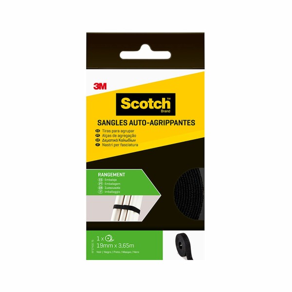Kaapelin pidike Scotch Musta 19 MM X 3,65 M