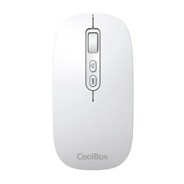Wireless Mouse CoolBox Ratón W02-IA White Grey 1600 dpi