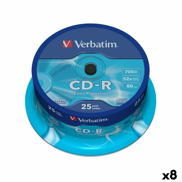 CD-R Verbatim Extra Protection 700 MB 52x 25 Dalys (8 vnt.)