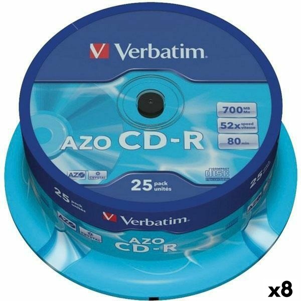 CD-R Verbatim Azo 700 MB 52x 25 Dalys (8 vnt.)