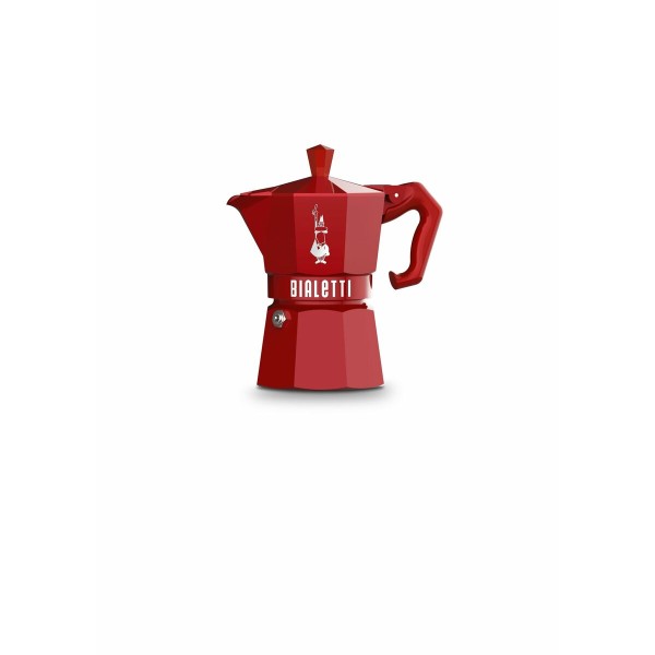 Итальянская Kофеварка Bialetti MOKA EXCLUSIVE Красный Алюминий 3 Чашки