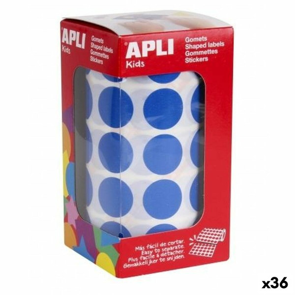 Stickers Apli Gomets Blue Circular (36 Units)