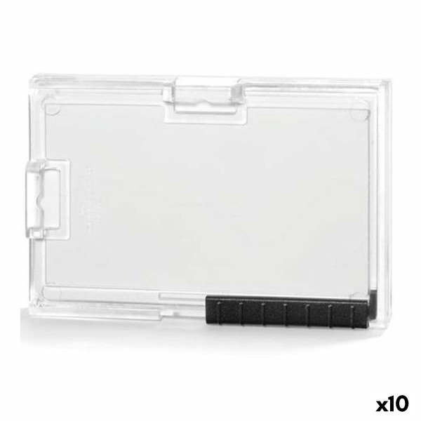 ID card holder Durable PUSHBOX DUO Transparent Plastic 5,4 x 8,7 cm (10 Units)