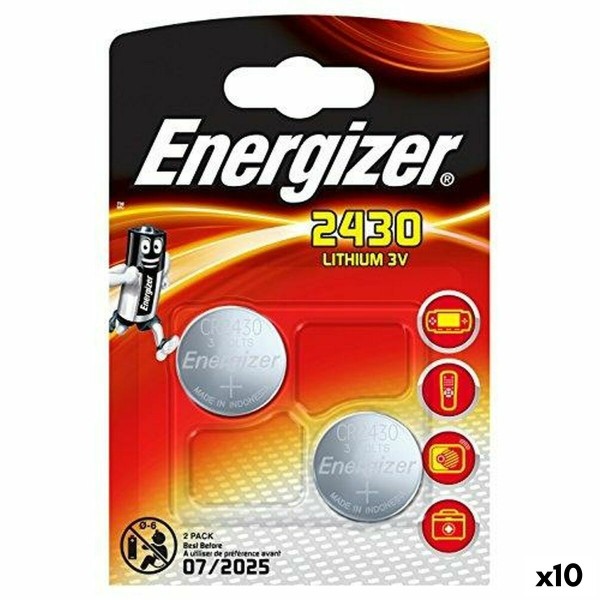 Diskinės ličio baterijos Energizer 3 V CR2430 (10 vnt.)