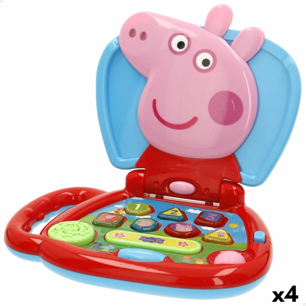 Rotaļu dators Peppa Pig Angļu 20 x 17 x 14 cm Daudzkrāsains (4 gb.)