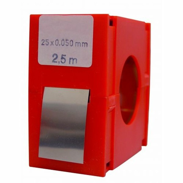 Kalibruoto plieno juostos ritė VOGEL 0,03 mm (2500 mm)