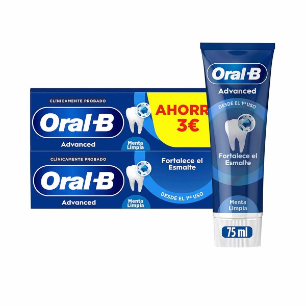 Zobu Pasta Zobu Emaljas Nostiprināšanai Oral-B ADVANCED 75 ml 2 gb.