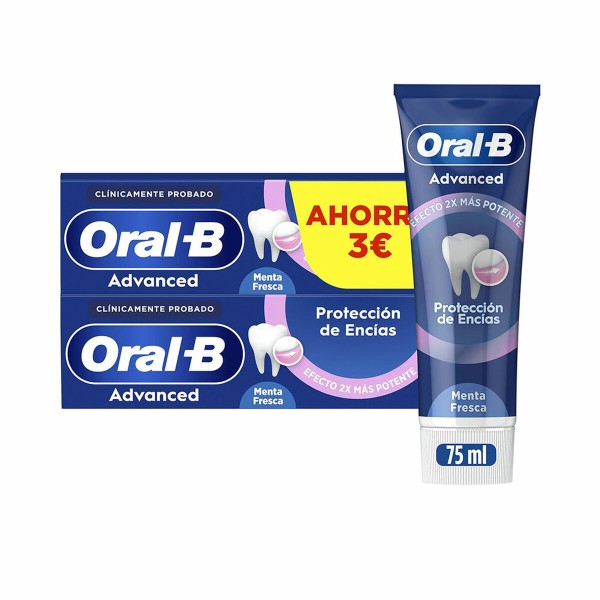 Dantų pasta Dantenų priežiūra Oral-B ADVANCED 75 ml 2 vnt.