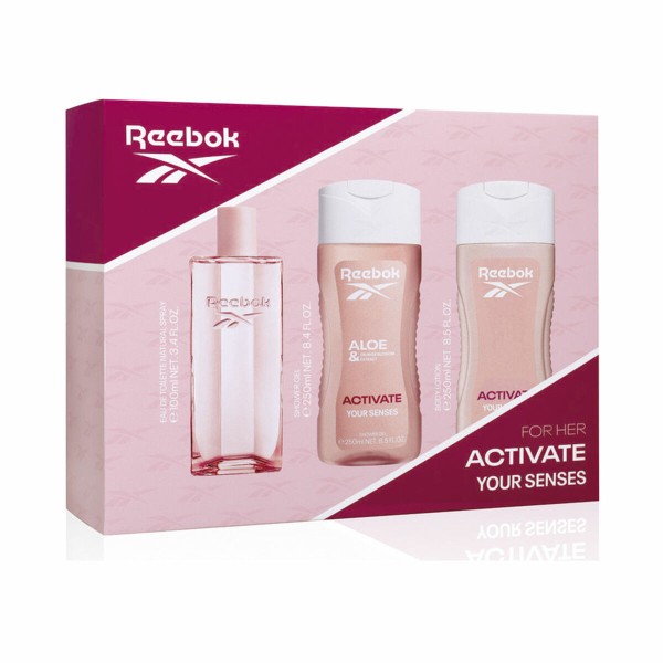 Moteriškų kvepalų rinkinys Reebok ACTIVATE YOUR SENSES 3 Dalys