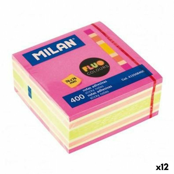 Sticky Notes Milan Multicolour 76 x 76 mm (12 Units)