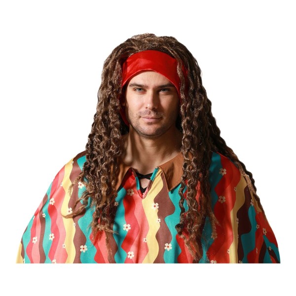Парик Каштановый Hippie
