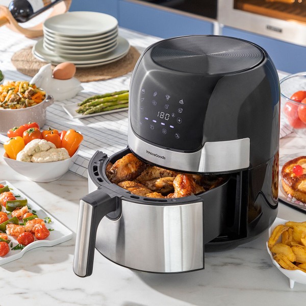 Airfryer InnovaGoods Fryinn 3500 Musta 1400 W 3,5 L Ruostumaton teräs