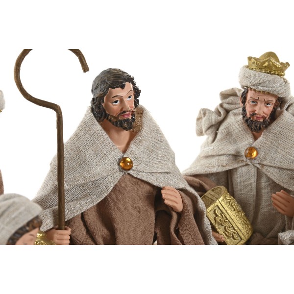 Christmas nativity set Home ESPRIT Brown Beige Resin