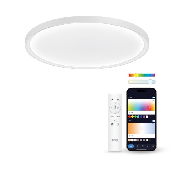 Upotettu LED-kattovalo KSIX SmartLED KSIX Halo 2 Valkoinen Muovinen 25 W (3000k - 6500k) (6500 K)
