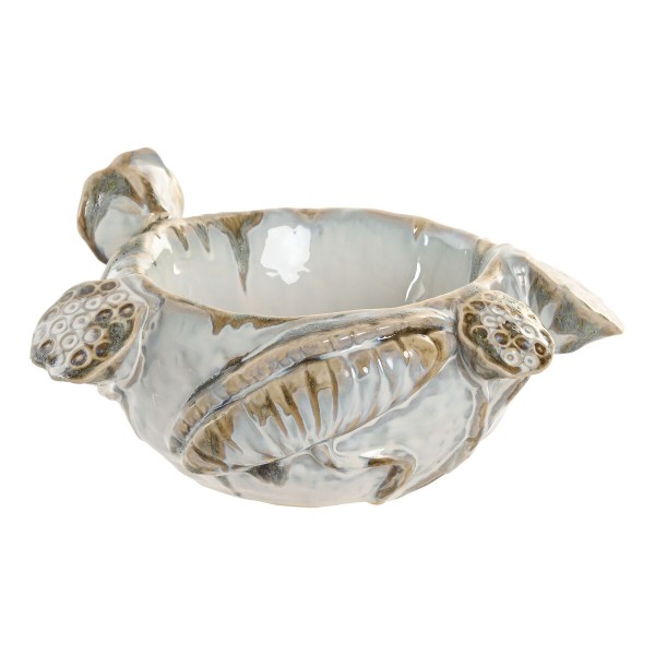 Puošmena Home ESPRIT Mėlyna Balta Keramikinis 28 x 25 x 13 cm