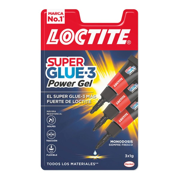 Super klijai Loctite Super Glue-3 Power Gel Mini Trio 3 vnt. (1 g)