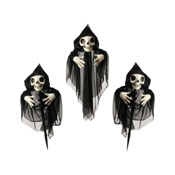 Halloween Decorations Skeleton 130 x 10 x 60 cm (3 Pieces) (3 Units)