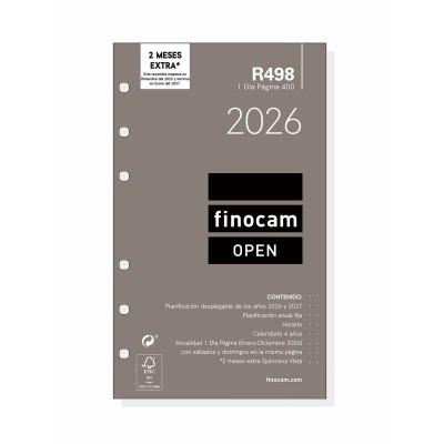 Diary Refill Finocam OPEN...
