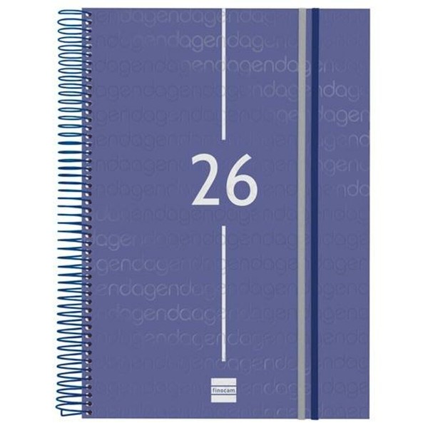 Diary Finocam YEAR Blue A4 21 x 29,7 cm 2026
