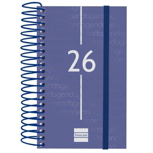 Diary Finocam YEAR Blue Mini 7,9 x 12,7 cm 2026